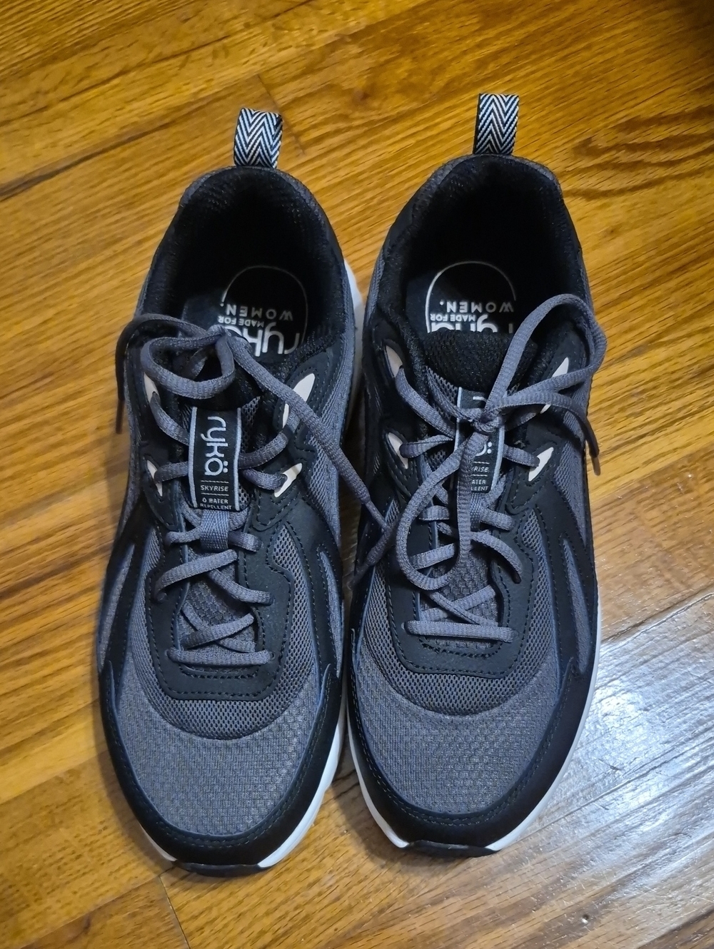 Ryka Gray and Black Women's Athletic Sneakers